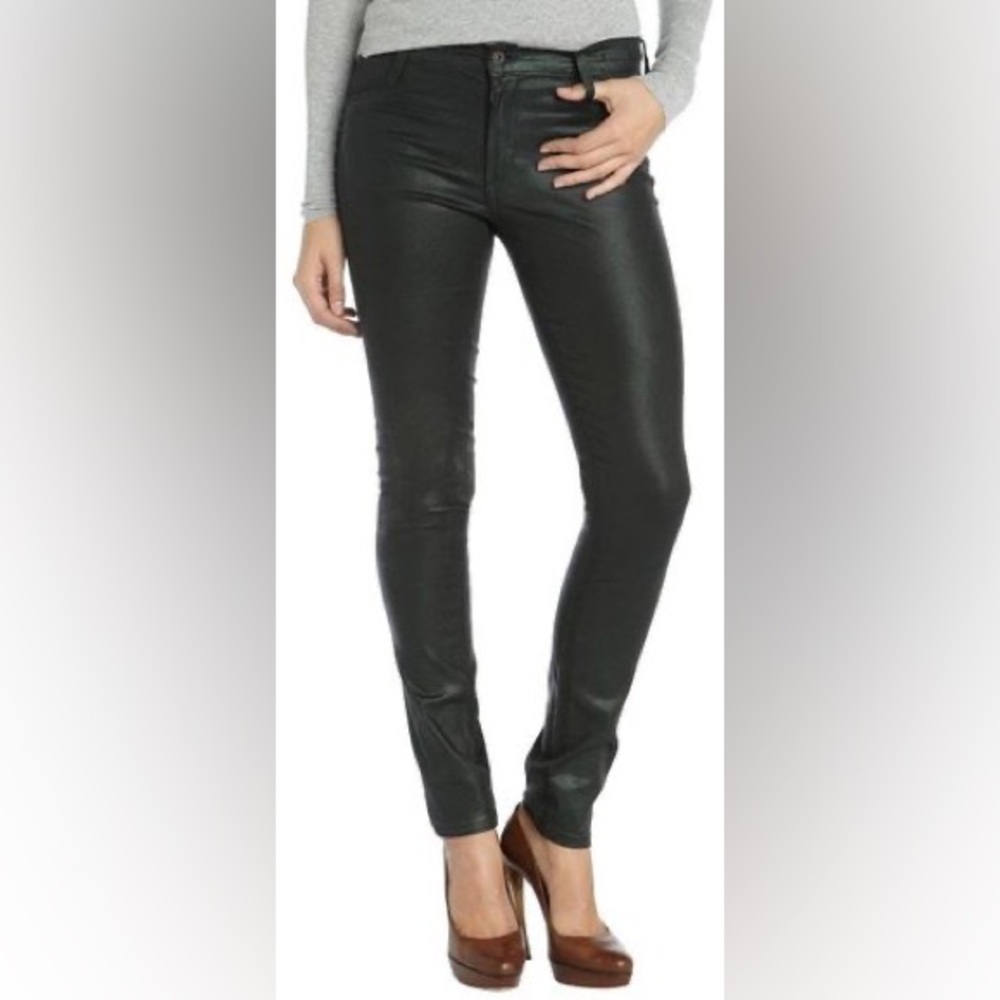 *NWT* James Twiggy Black Emerald Coated Jeans, Sz 29
